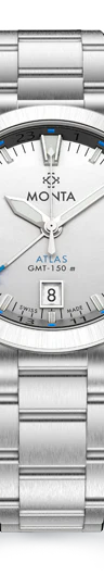 Monta Atlas, Opalin Silver Dial
