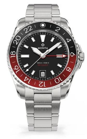 Monta Skyquest, Black Dial, Bi-Color Aluminum Bezel