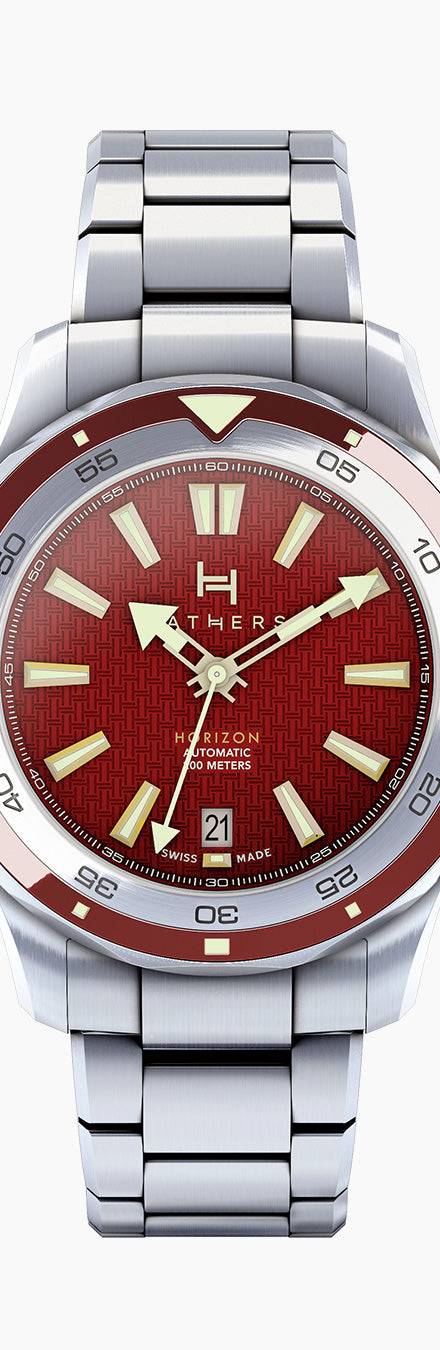 Fathers Anniversary – Orologio Diver Automatico Swiss Made – Rosso 40 mm