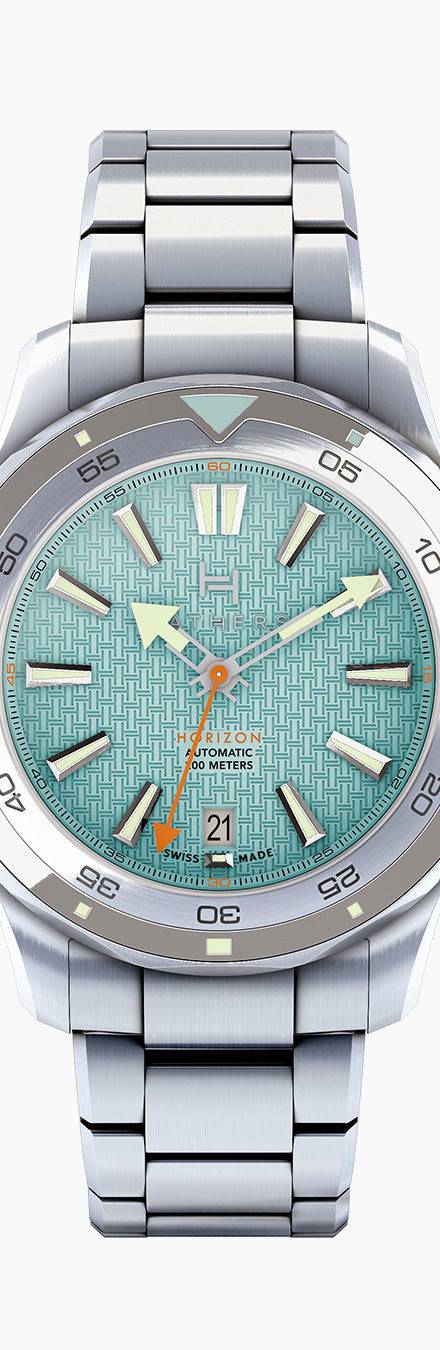 Fathers Cocktail Attire – Orologio Diver Automatico Swiss Made – Turchese 40 mm