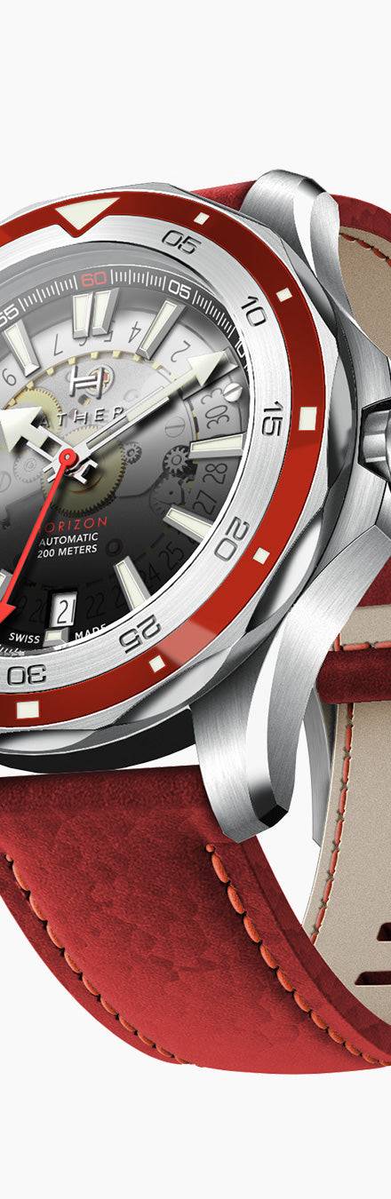 Fathers Evolution Antares – Orologio Diver Automatico Swiss Made – Rosso 40 mm