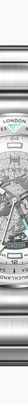 Fathers Globetrotter White – Orologio GMT Automatico Swiss Made – Bianco 40 mm