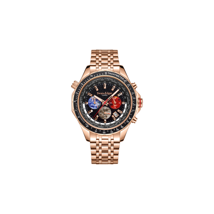 World Timer Mechanical Quartz Rose